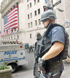 恐怖襲擊處處，華爾街加強防備